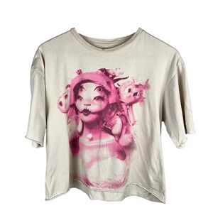 Melanie Martinez Portals Tour 2023 Tee Size L Cropped Band Tee Concert T Shirt